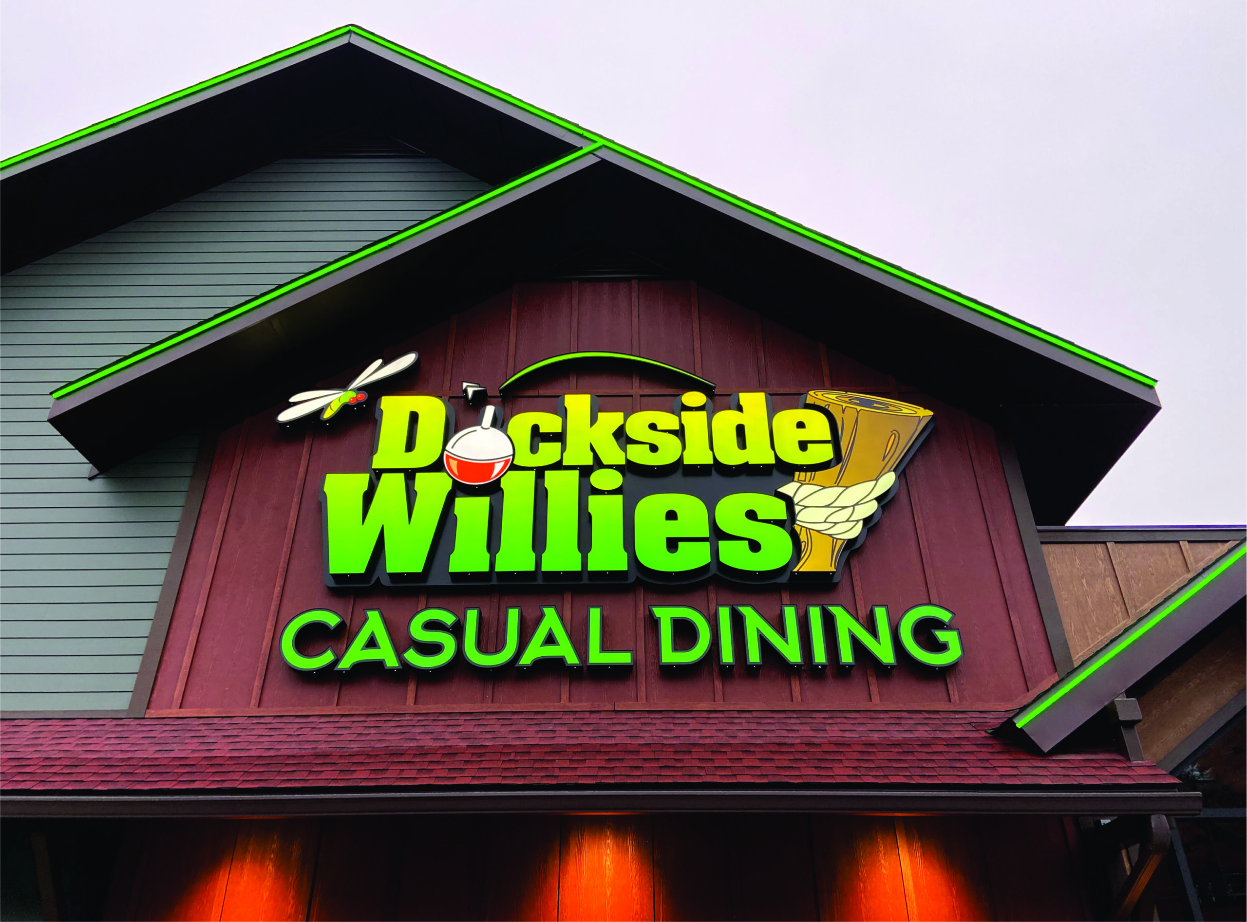 DOCKSIDE WILLIES WALL SIGN